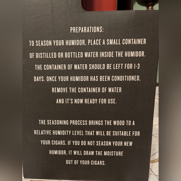 Bond Street Desktop With Built-in Humidor Cigar Case Brand New In Box - Picture 5 of 16